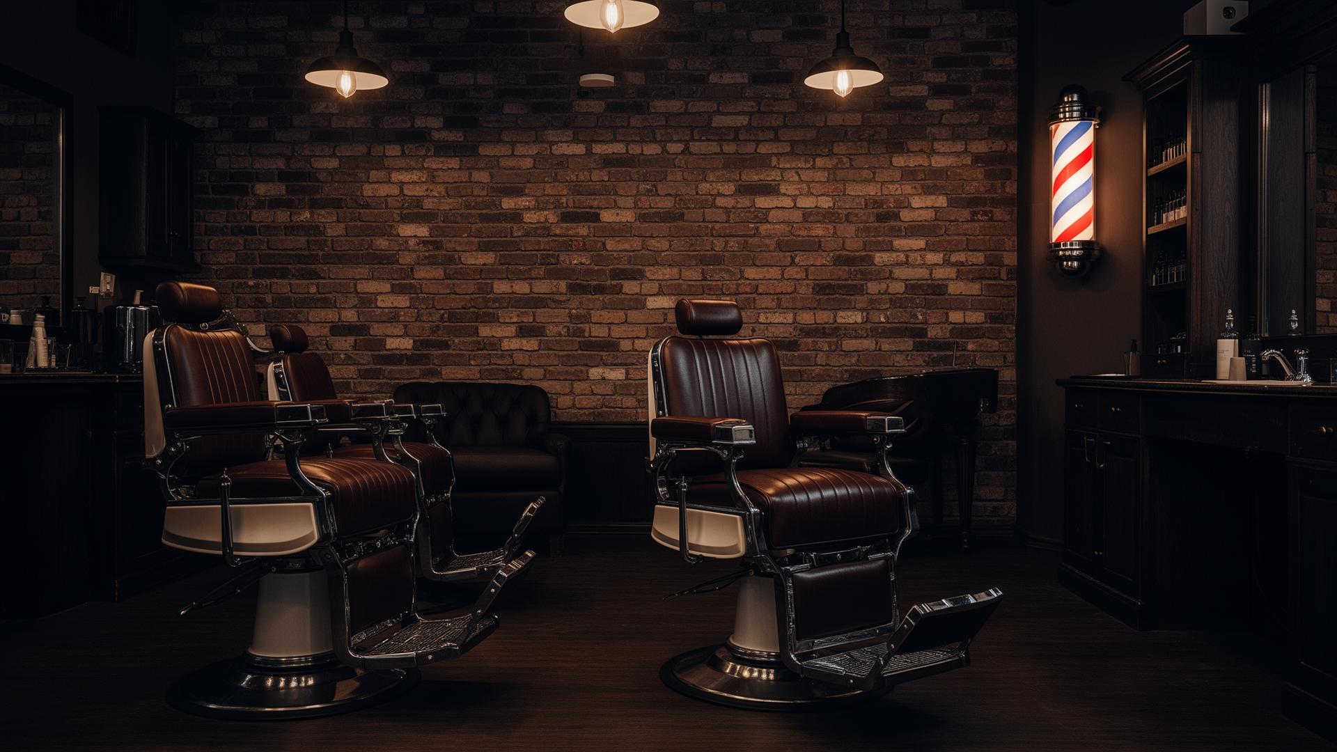 Inside High Quality Barbershop in Cranston, RI
